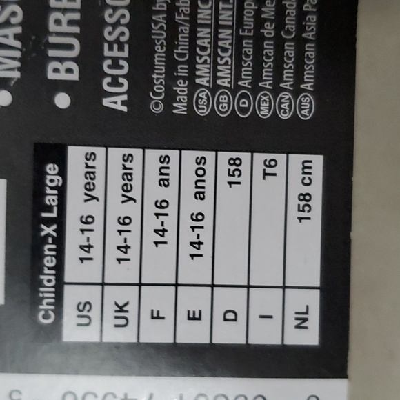 Swamp Creeper Halloween costume. Size: Children's XL. - Picture 4 of 4